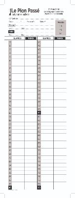 Feuilles de parties
