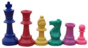 Pièces d'échecs en couleur